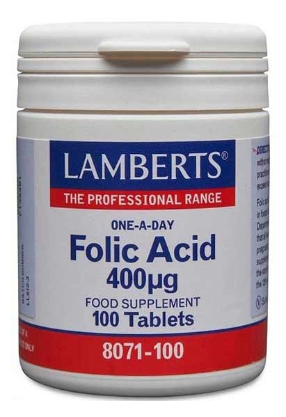 acido folico 400 lamberts min