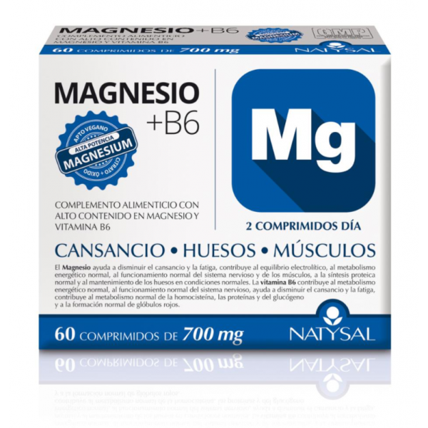 magnesio b6 natysal 60 comprimidos